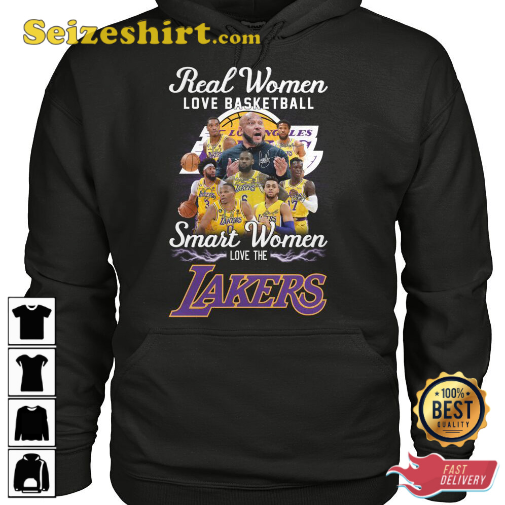 Cheap Real Women Love Basketball Smart Women Love The Lackers T Shirt, Los  Angeles Lakers Merchandise - Allsoymade