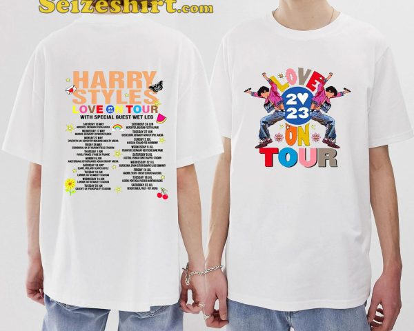 Harry Style Love On Tour 2023 With Special Guest Wet Leg T-Shirt