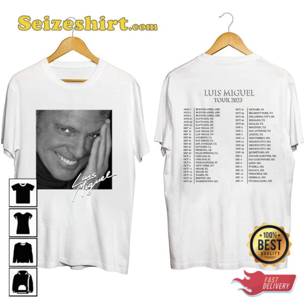 Luis Miguel Tour 2023 Double Side Unisex T-shirt