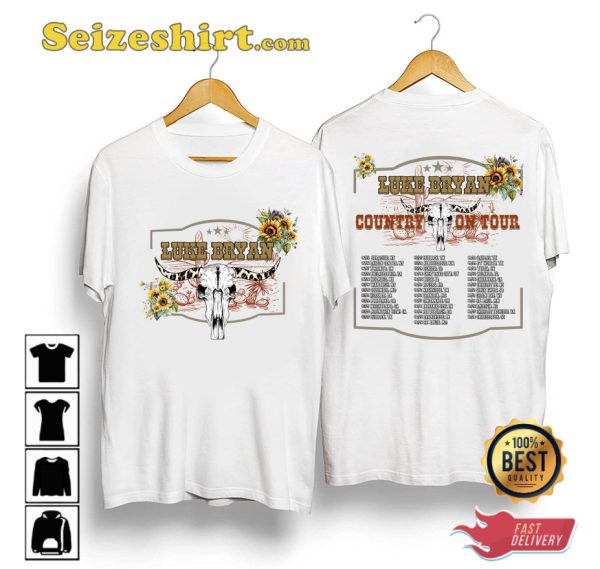 Luke Bryan Concert 2023 Country On Tour T-shirt
