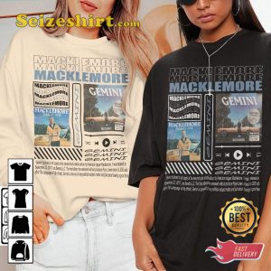 Macklemore Rapper Gemini Album Vintage 90s T-Shirt