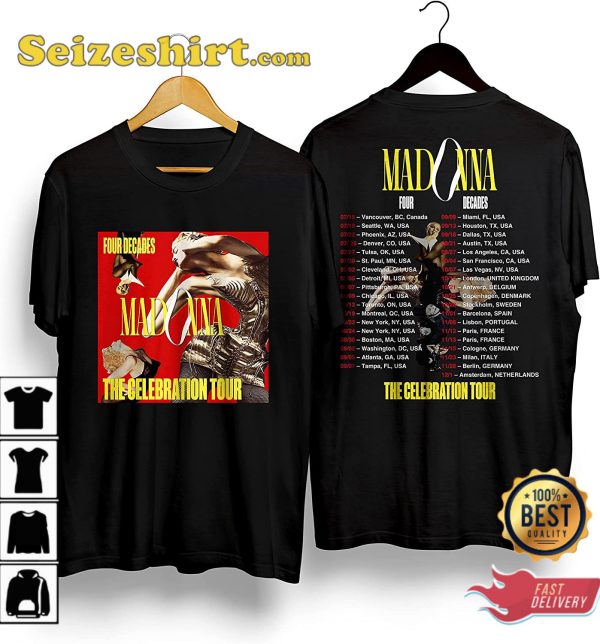 Madonna The Celebration Tour 2023 Graphic T-Shirt