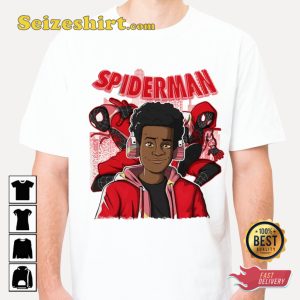 Marvels Black Spider Miles Morales T-Shirt
