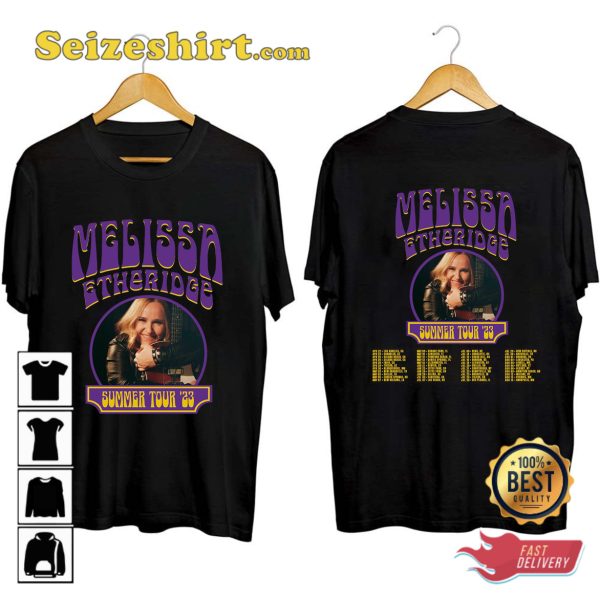 Melissa Etheridge Tour 2023 Summer Concert T-shirt