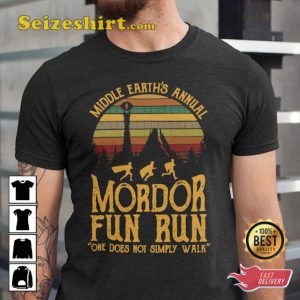 Mordor Fun Run One Does Not Simply Walk T-shirt