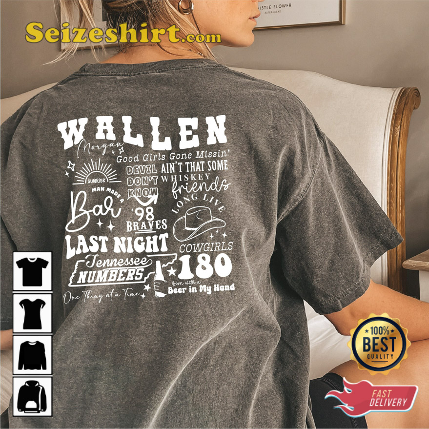 Morgan Wallen Shirt Western Wallen Bullhead Country Music - Anynee