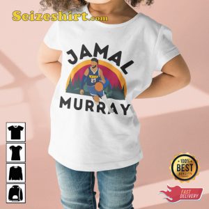 Nuggets Jamal Murray Blue Arrow NBA T-shirt