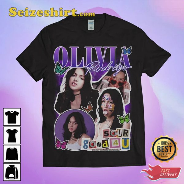 Olivia Rodrigo Sour Good 4U Butterfly T-Shirt