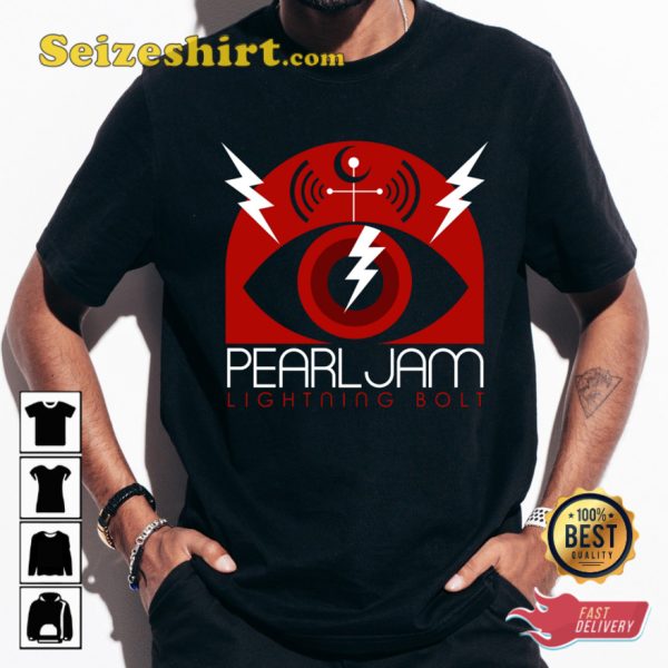 Pearl Jam Lightning Bolt Album Cover T-shirt