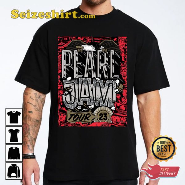 Pearl Jam Tour 2023 Music Concert T-shirt