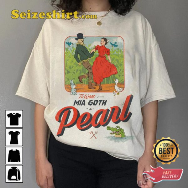 Pearl Movie Poster Comic Vintage T-shirt