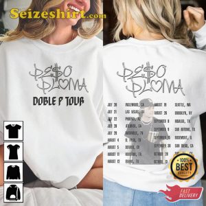 Peso Pluma Doble P Tour 2023 T-Shirt