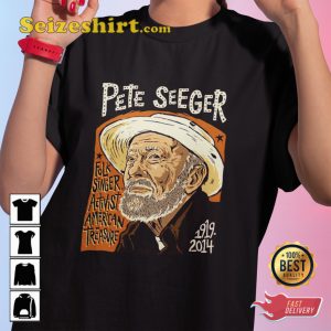 Pete Seeger Folk Musician Legend Memories T-shirt