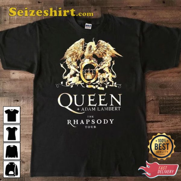 Queen Adam Lambert The Rhapsody Tour 2023 T-Shirt