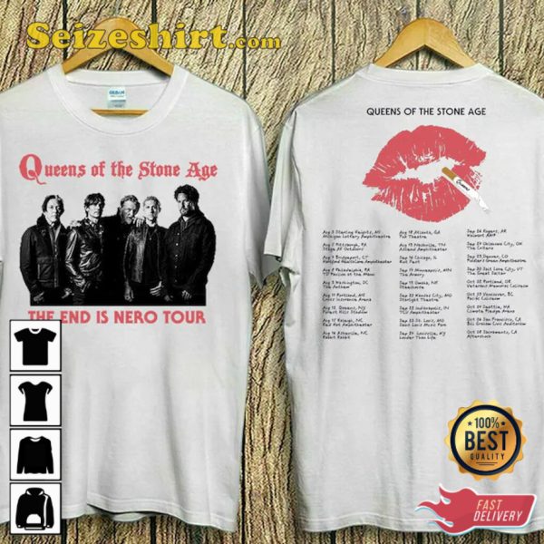 Queens of the Stone Age The End is Nero Tour 2023 T-Shirt