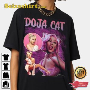 Rapper Doja Cat Sexy Inspired Retro Vintage T-Shirt