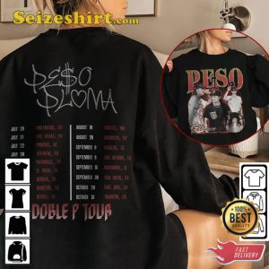 Rapper Peso Pluma Doble P Tour 2023 T-Shirt