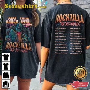Rockzilla The Second Leg Tour 2023 Trending Unisex T-Shirt