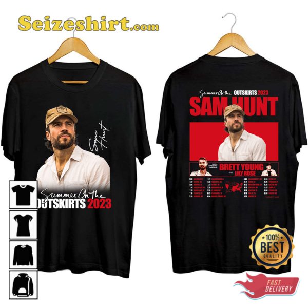 Sam Hunt 2023 Summer On The Outskirts Tour T-shirt