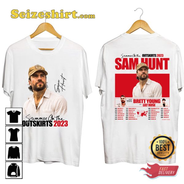 Sam Hunt 2023 Summer On The Outskirts Tour T-shirt