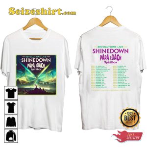 Shinedown Tour 2023 The Revolutions Live Concert T-shirt