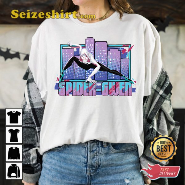 Girls Marvel Into The Spider Verse Modern Spider Gwen T-Shirt