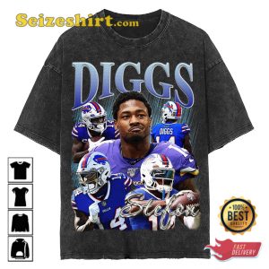 Stefon Diggs Vintage Washed Shirt Wide Receiver Homage