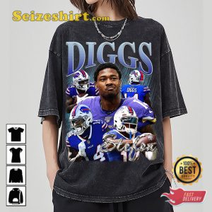 Stefon Diggs Vintage Washed Shirt Wide Receiver Homage