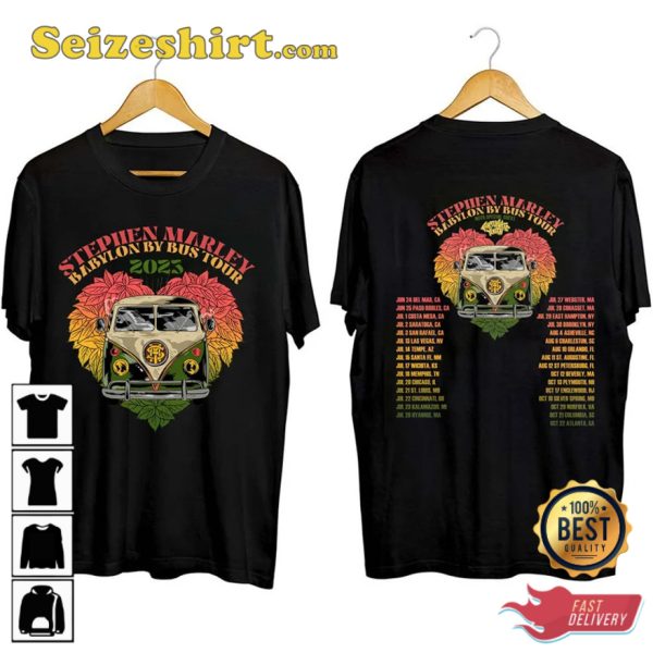 Stephen Marley Babylon By Bus Tour 2023 T-Shirt