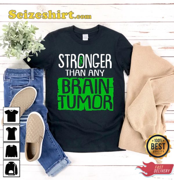 Stronger Than Any Brain Tumor Cotton Unisex T-Shirt