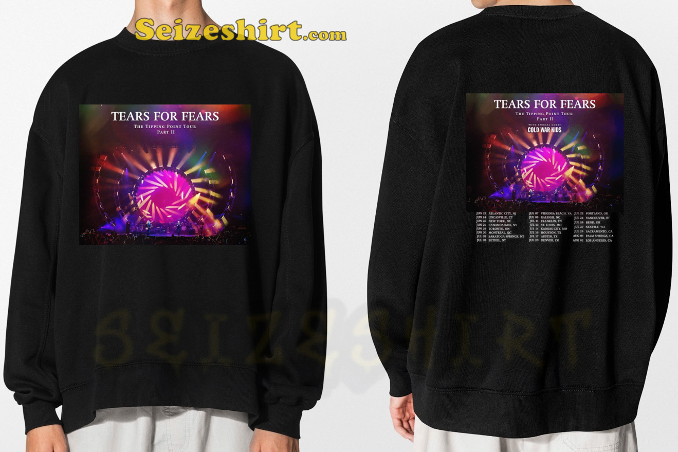 Tears for Fears Tour 2023 Tipping Point Tour T-shirt