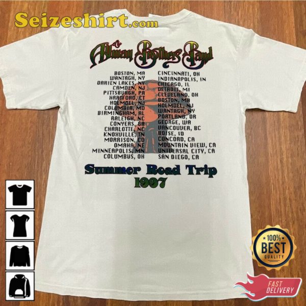 The Allman Brothers Band Summer Road Trip 1997 T-Shirt