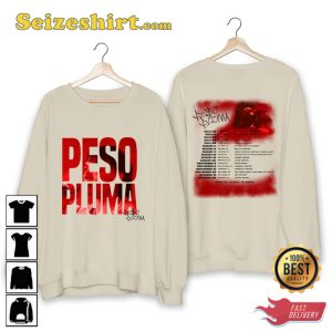 The Lightweight Power of Peso Pluma Doble P Tour 2023 T-Shirt