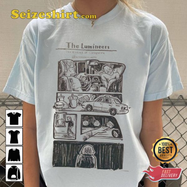 The Lumineers The Ballad Of Cleopatra Comic T-shirt