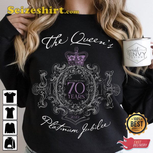 The Queens Platinum Jubilee Celebrating 70 Years T-Shirt