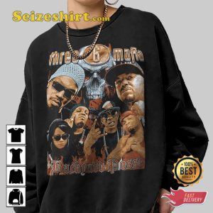 Three 6 Mafia Fan Gift Hip Hop Vintage T-shirt