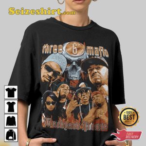 Three 6 Mafia Fan Gift Hip Hop Vintage T-shirt