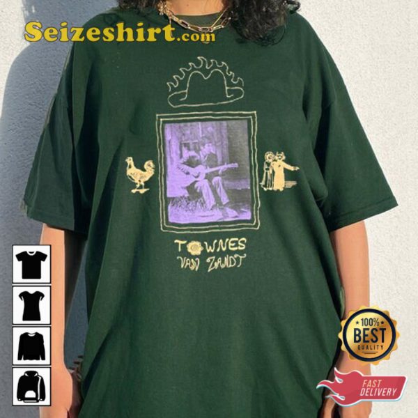 Townes Van Zandt Gift For Fan Vintage T-shirt