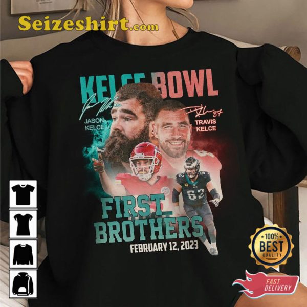 Travis And Jason Kelce Brothers Football T-shirt