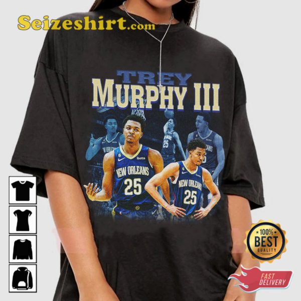 Trey Murphy III New Orleans NBA Vintage 90s T-shirt