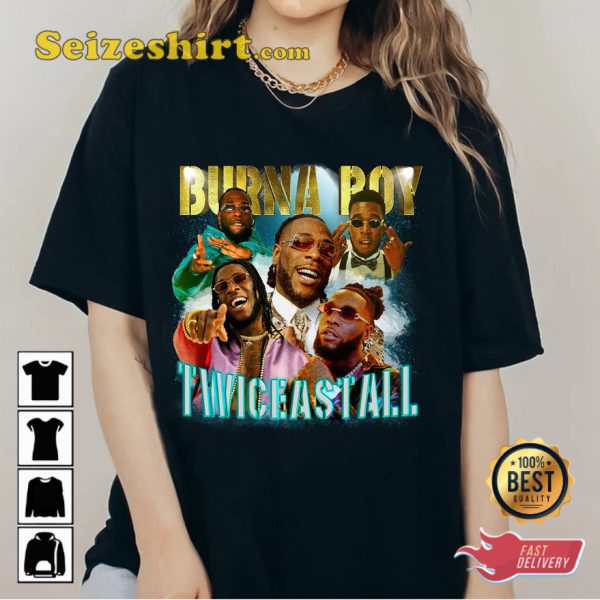 Burna Boy Twice As Tall Album Music T-Shirt