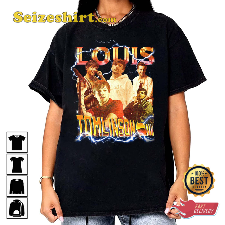 Retro Louis 2023 Tour Shirt Louis Merch One Direction Shirt 