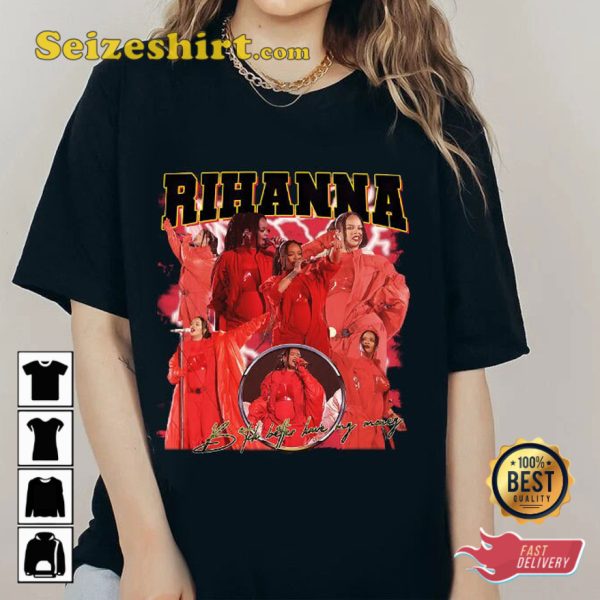 Rihanna Rocks New Dreadlocks Retro T-Shirt