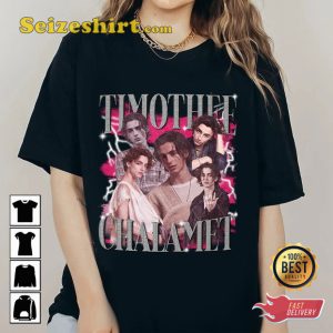 Timothée Chalamet SAG Call Me By Your Name Movie Retro T-Shirt
