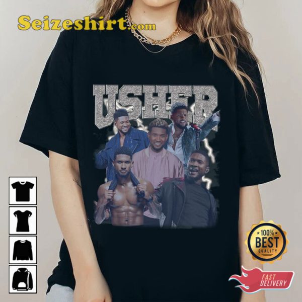Usher Singer New Arrival Hip Hop Cotton T-Shirt