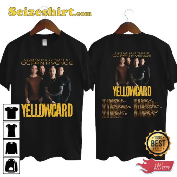 Yellowcard Celebrating 20 Years Of Ocean Avenue T-Shirt