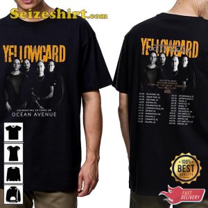 Yellowcard Celebrating 20 Years Of Ocean Avenue Tour 2023 T-Shirt