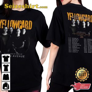 Yellowcard Celebrating 20 Years Of Ocean Avenue Tour 2023 T-Shirt