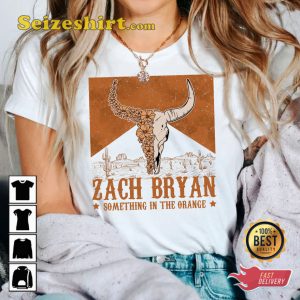 Zach Bryan Tour Something In The Orange Bullhead T-Shirt
