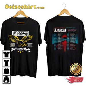 3 Doors Down Concert Away From The Sun Anniversary Tour 2023 T-shirt
